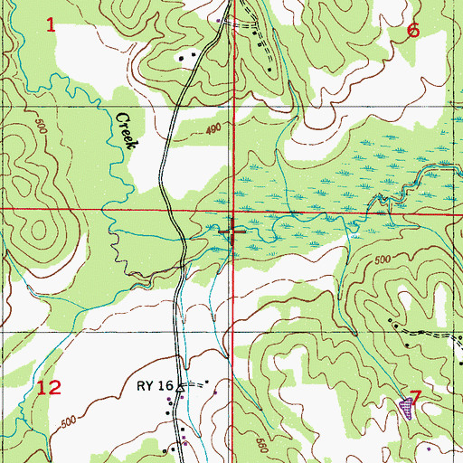 Topographic Map of Trigger Branch, MS