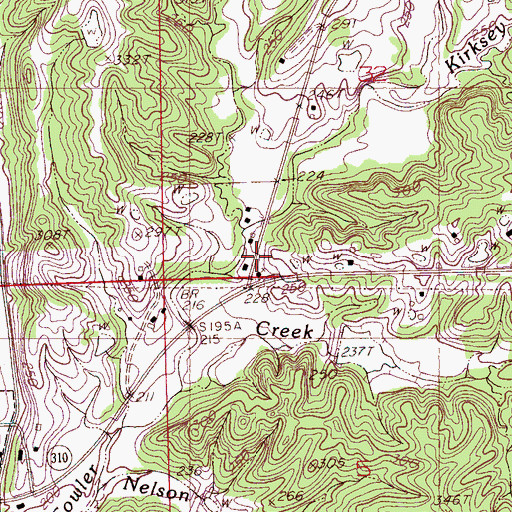 Topographic Map of Trinity Church, MS