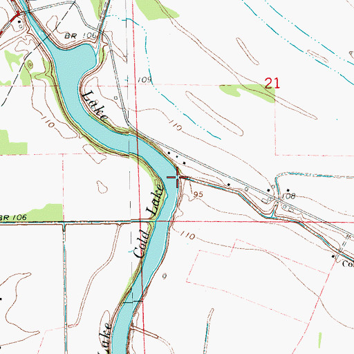 Topographic Map of Tupper Bayou, MS
