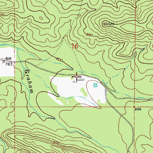 Topographic Map of Graham School (historical), AR