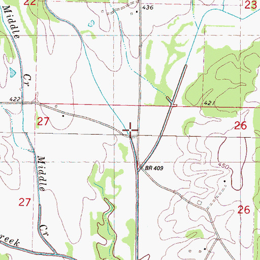 Topographic Map of Turkey Branch, MS