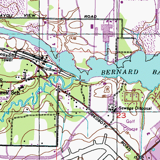 Topographic Map of Turkey Creek, MS