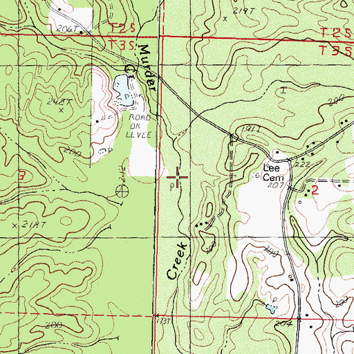 Topographic Map of Turkey Creek, MS