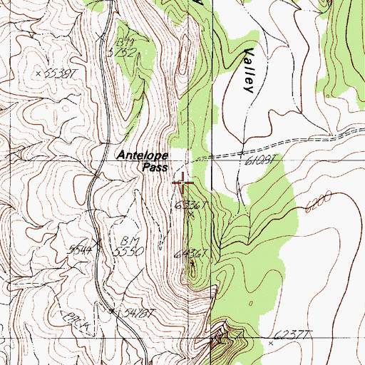 Topographic Map of Antelope Pass, AZ