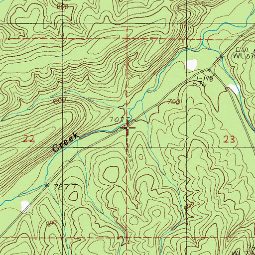 Topographic Map of Lone Oak School (historical), AR