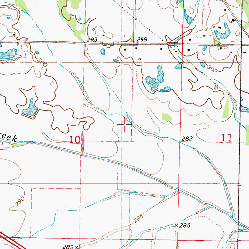 Topographic Map of Union Branch, MS