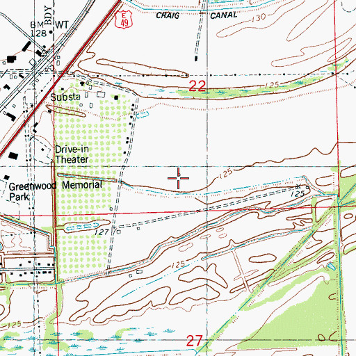 Topographic Map of Union Grove Church, MS