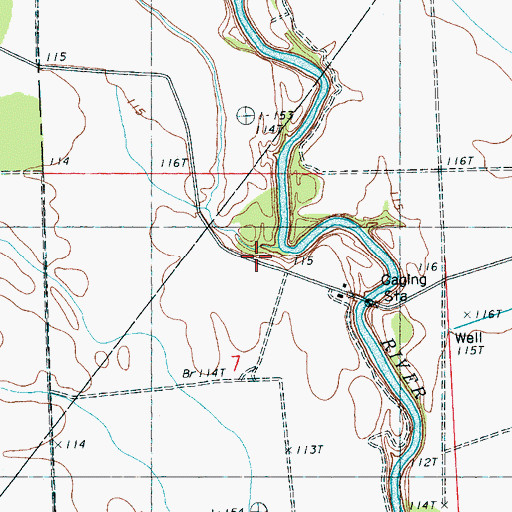 Topographic Map of Union Grove Church, MS