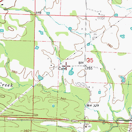 Topographic Map of Magnolia School (historical), AR