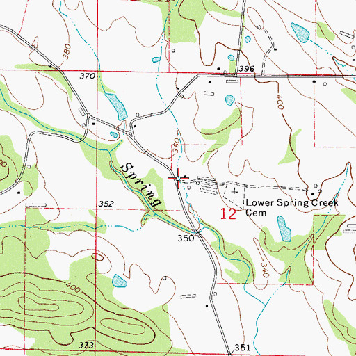 Topographic Map of Millan (historical), AR