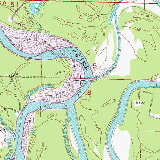 Topographic Map of Upper Little Creek, MS