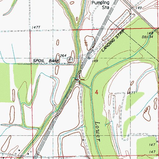 Topographic Map of Upper Quiver River, MS