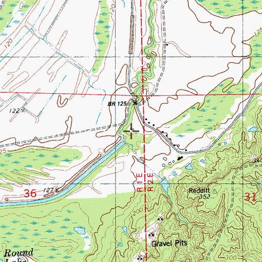 Topographic Map of Valley Farm Church, MS