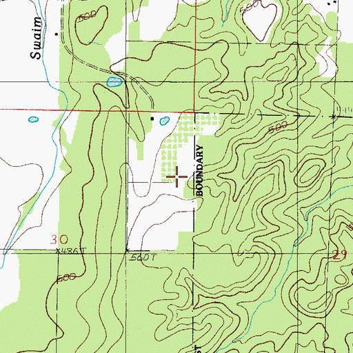 Topographic Map of Pea Ridge, AR