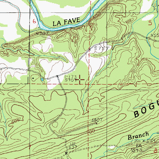 Topographic Map of Piney Grove School (historical), AR
