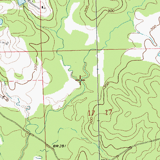 Topographic Map of West Branch Tickfaw River, MS