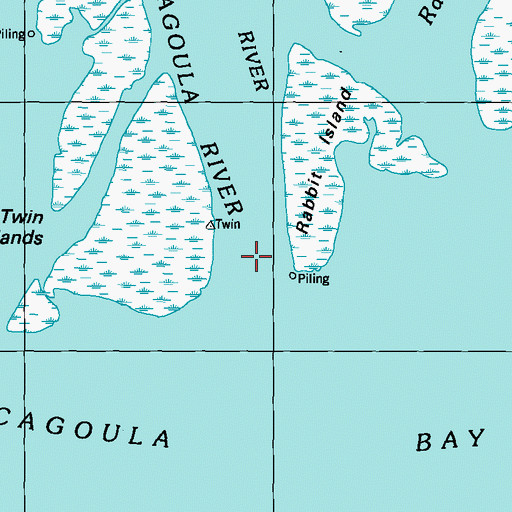 Topographic Map of West Pascagoula River, MS