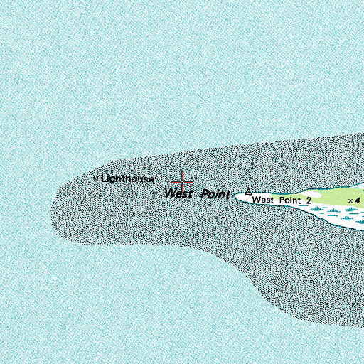 Topographic Map of West Point, MS
