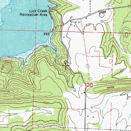 Topographic Map of Smiths School (historical), AR