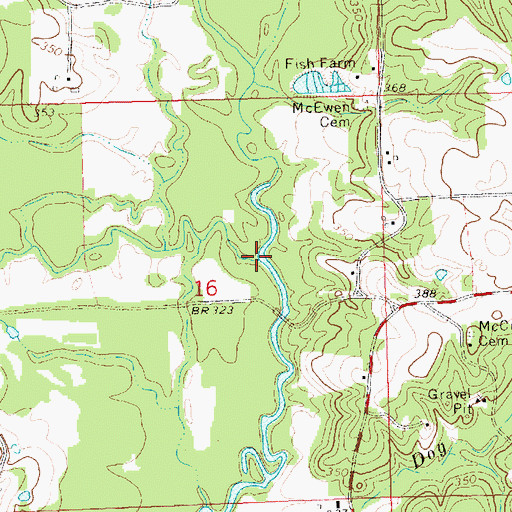 Topographic Map of West Topisaw Creek, MS