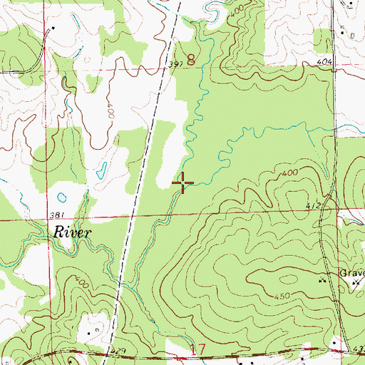 Topographic Map of Westbrook Creek, MS