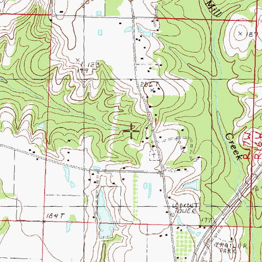 Topographic Map of White Chapel, MS
