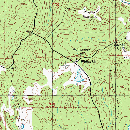 Topographic Map of Whites Church, MS