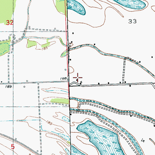 Topographic Map of Whites Church, MS