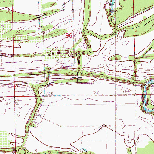 Topographic Map of Wilkes Bayou, MS