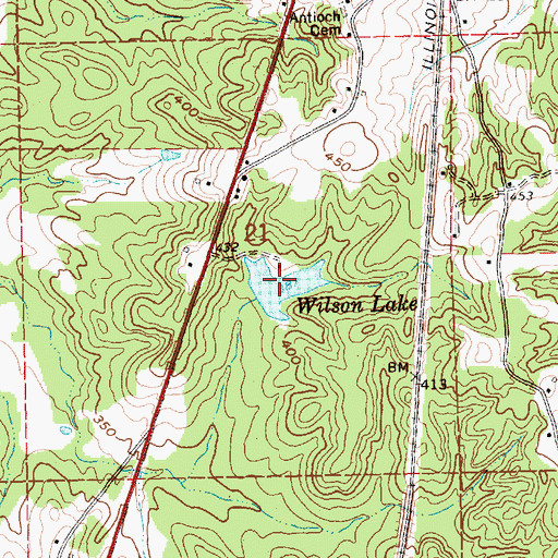Topographic Map of Wilson Lake, MS
