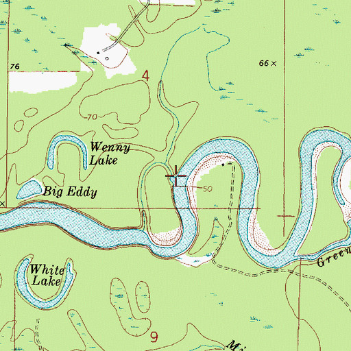 Topographic Map of Wooton Creek, MS