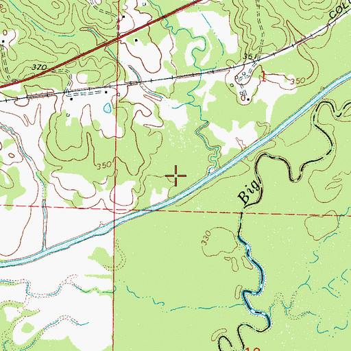 Topographic Map of Yates Creek, MS