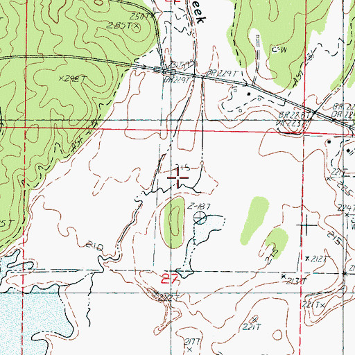 Topographic Map of Youngs Creek, MS