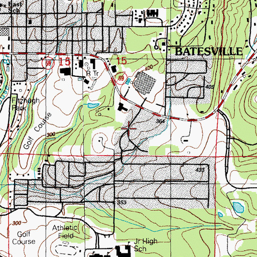 Topographic Map of Eastwood Addition, AR