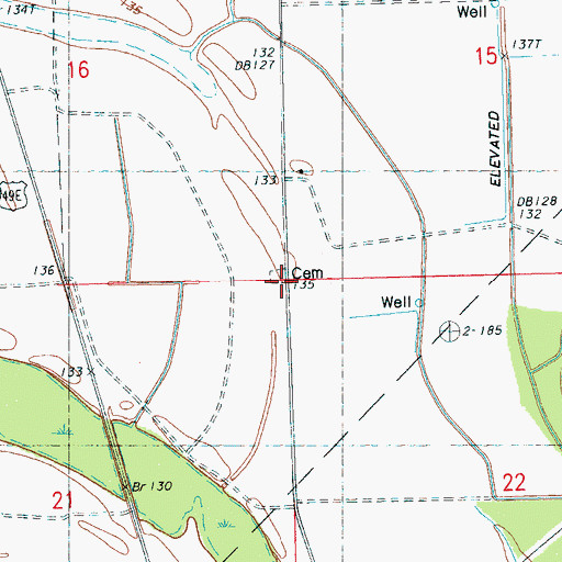 Topographic Map of Zion Watch Church, MS