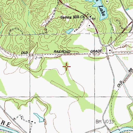 Topographic Map of WKPG-AM (Port Gibson), MS