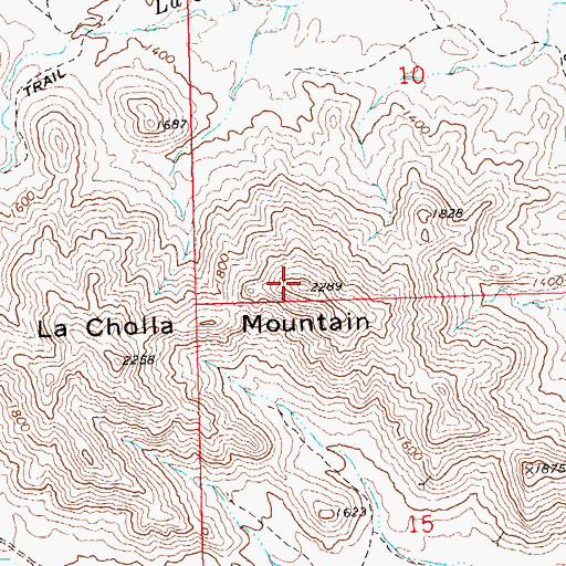 Topographic Map of La Cholla Mountain, AZ