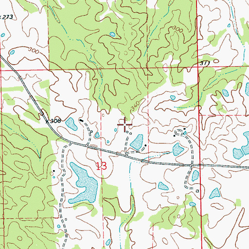 Topographic Map of WKYV-FM (Vicksburg), MS