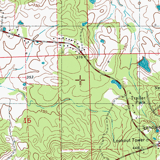 Topographic Map of WMPR-FM (Jackson), MS