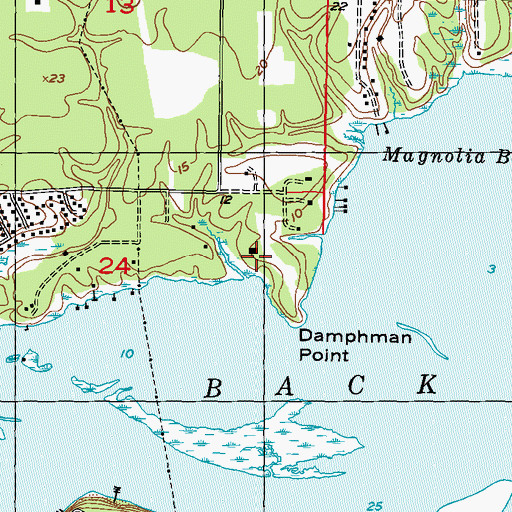 Topographic Map of Kennedy Field (historical), MS