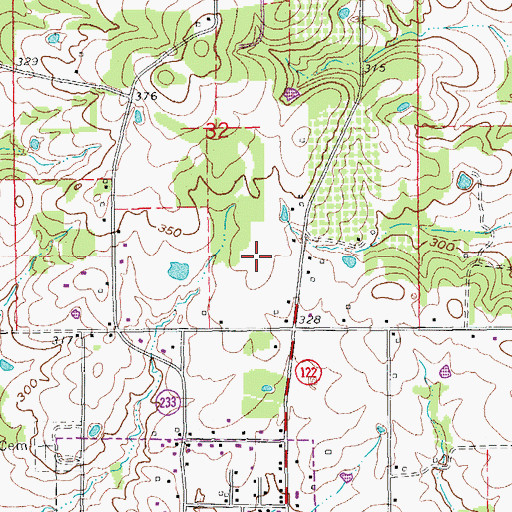 Topographic Map of Newark Elementary School, AR