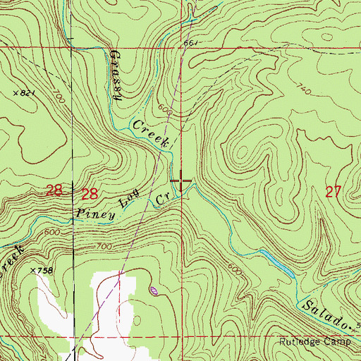 Topographic Map of Old Clem Place (historical), AR