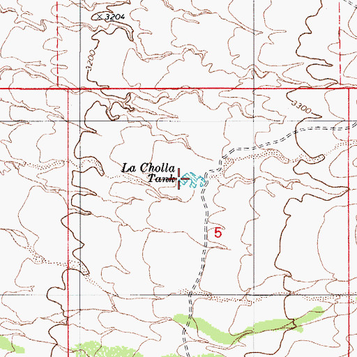 Topographic Map of La Cholla Tank, AZ