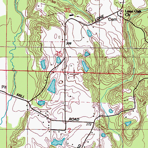 Topographic Map of Hopper Field, MS