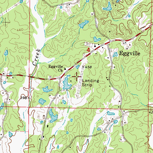 Topographic Map of Lamb's Field, MS