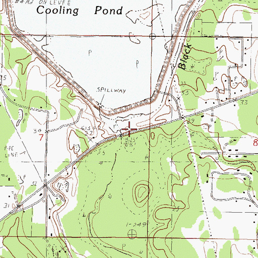 Topographic Map of Black Creek Cooling Water Facility Dam, MS