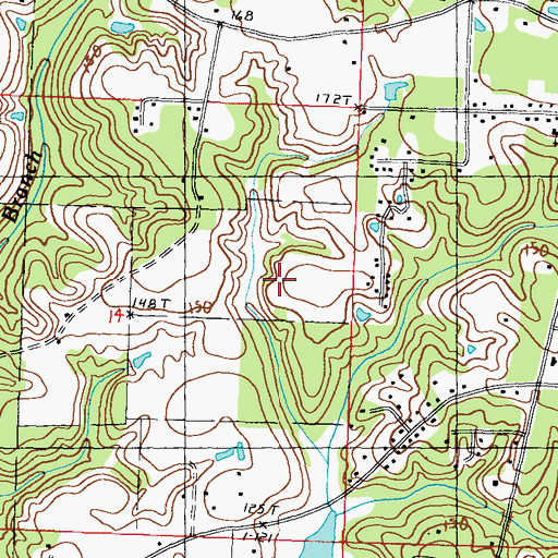 Topographic Map of Earl Pinham Lake Dam, MS