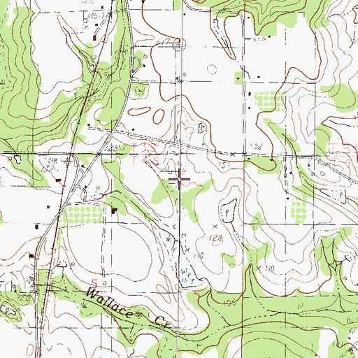 Topographic Map of Howell Lake Dam, MS