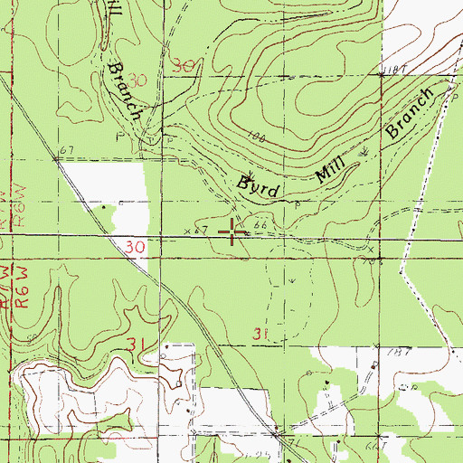 Topographic Map of Bond Lake Dam, MS