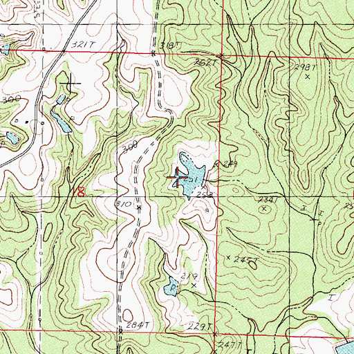 Topographic Map of Smith Lake Dam, MS